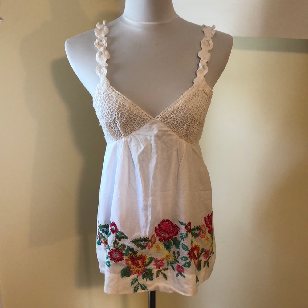 Crochet And Floral Embroidered Top (ModCloth.com)